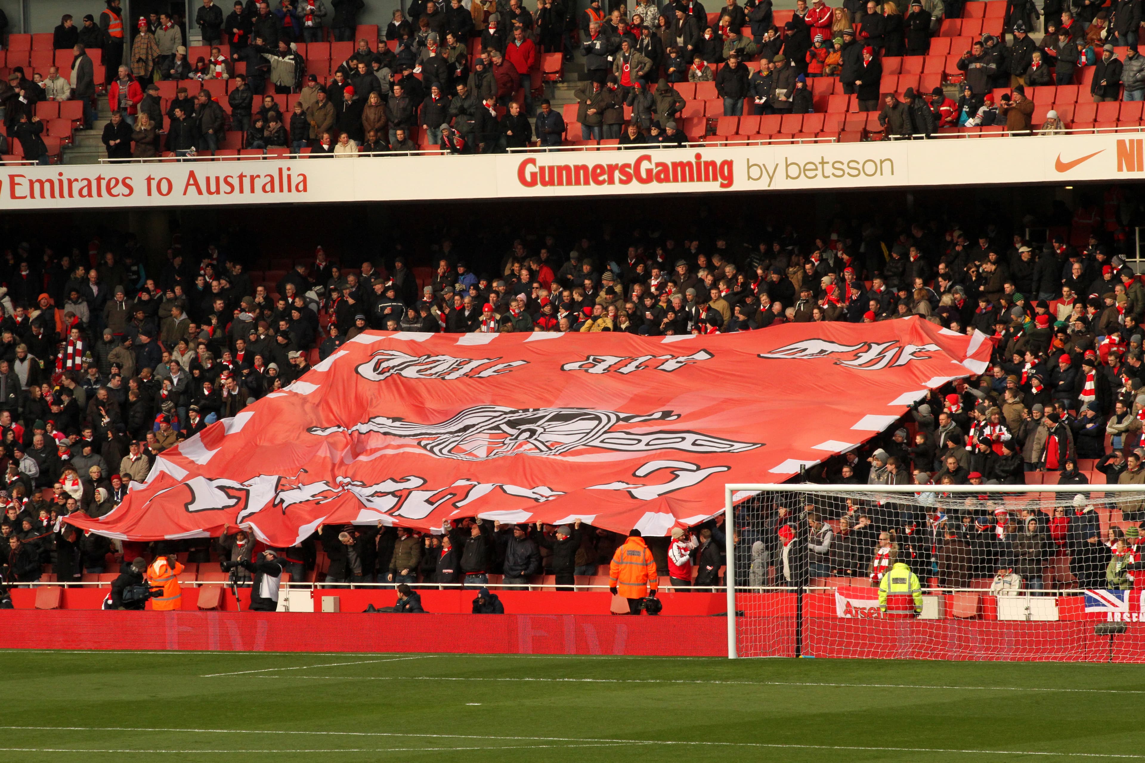 Cannon Flag at the Emirates